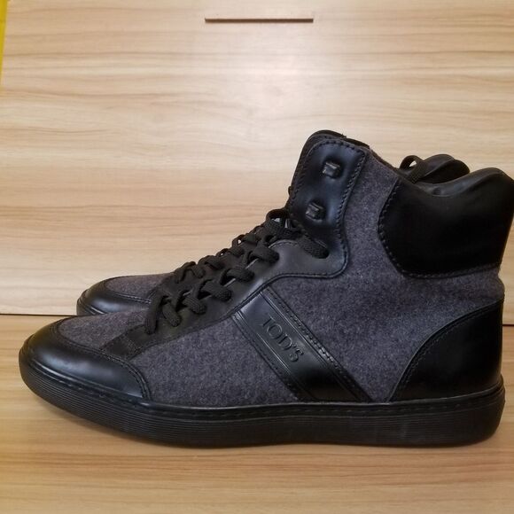 Tod's Leather/Mesh High Top Driving Boots - Picture 3 of 7